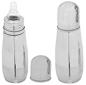 Buy Fun Homes 2 Pieces Stainless Steel Baby Feeding Bottle for Kids ...