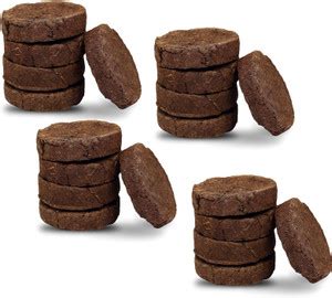 Rop Desi Cow Dung Cake for Pooja Havan Agnihotra Organic Gobar 3IN Pack ...