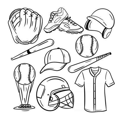 Baseball Line Art 的图像结果