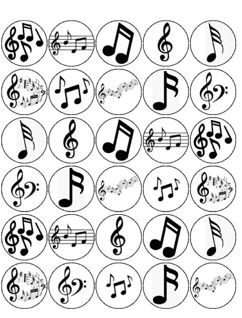 Music Note Printable Cutouts - Printable Free Templates