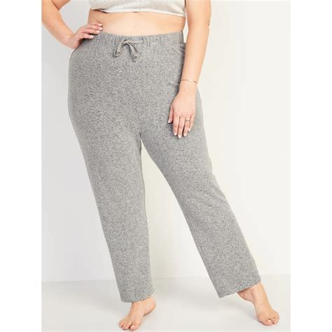 655637 Mid Rise Cozy Knit Plus Size Lounge Pants - Light Gray | Shopee ...