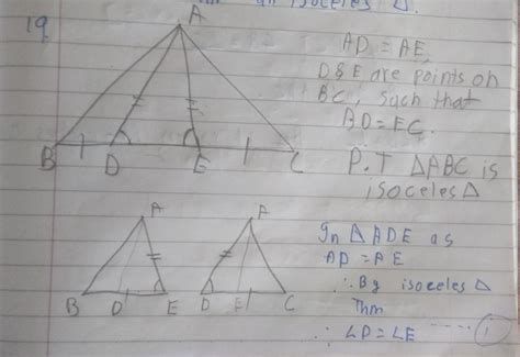In the given figure, AD = AE and D andE are points on BC such that BD ...