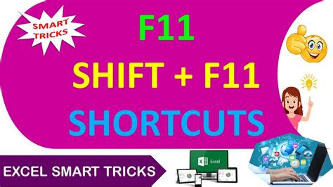 F11 And SHIFT + F11 Shortcuts Excel Tricks - YouTube