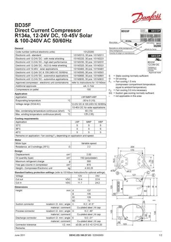 Danfoss Secop BD35f R134a 12V 24V DC Refrigeration India | Ubuy