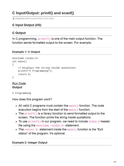Image result for C Programming Scanf Multiple Inputs