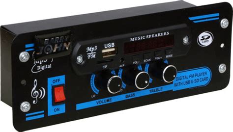 Barry John Car USB Player Double IC HI-FI Sound & Bass Treble with ...