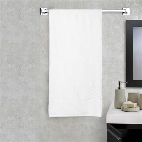 Buy SPACES Swift Dry White Textured Cotton Bath Towel - 75x150cm from ...