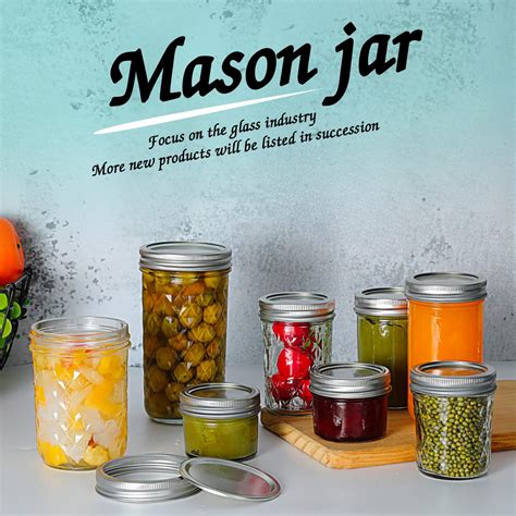 Mason Jars 8 OZ, VERONES 8 OZ Canning Jars Jelly Jars With Regular Lids ...