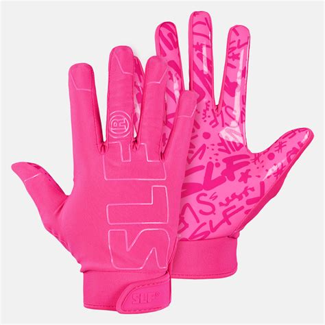 Under Armour Football Gloves Pink