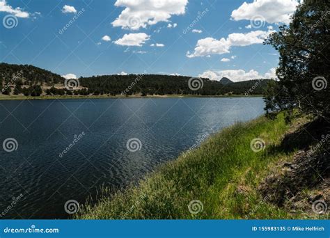 Quemado Lake, N.M stock image. Image of campers, rural - 155983135