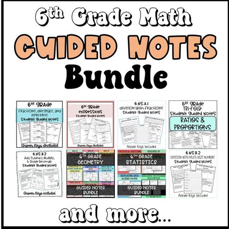 Image result for 6th Grade Math Notes