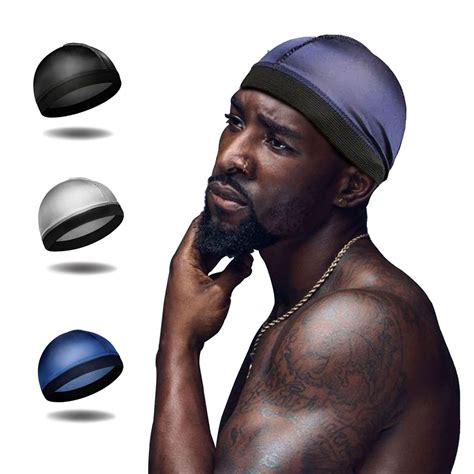Amazon.com : 3PCS Wave Cap, Wave Caps for Men, Silk Durag Compression ...