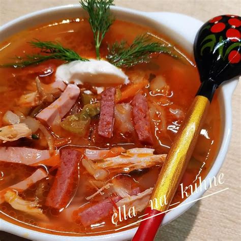 Солянка мясная сборная рецепт с фото пошаговый от Илья
