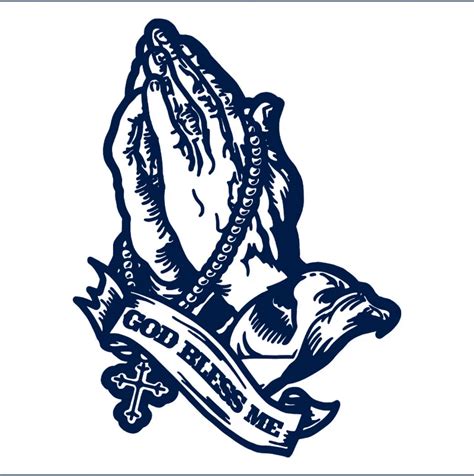 Buy Lasting 1-2 Weeks Cross Praying Hands Temporary Tattoos Semi ...