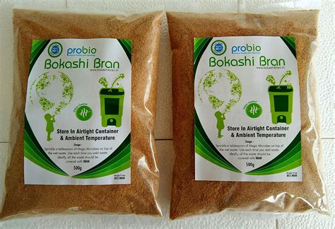 Bokashi Bran for Bokashi Bin (Made from Rice Bran 2 x 500g Packs ...