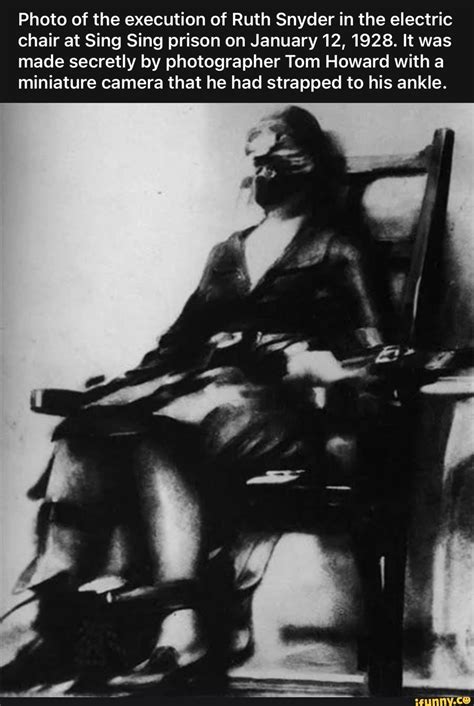 Photo of the execution of Ruth Snyder in the electric chair at Sing ...