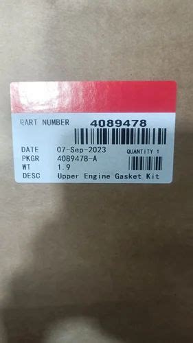 Komatsu Excavator - UPPER ENGINE GASKET KIT PART NO. 4089478 Service ...