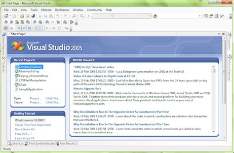 Image result for First Version of Visual Studio