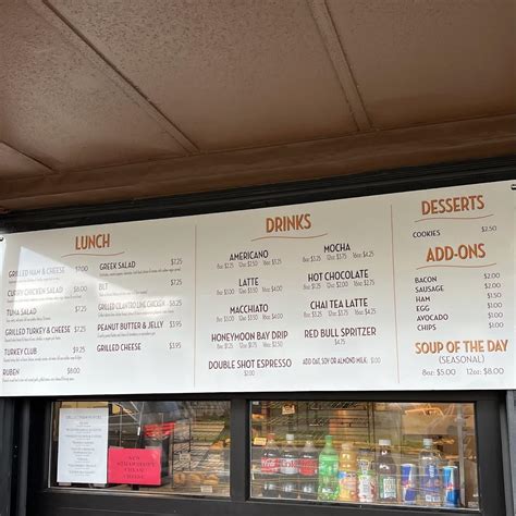 Menu at Whidbey Island Bagel Factory restaurant, Mount Vernon