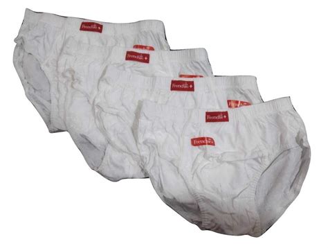 Buy VIP Frenchie Plus Men's Cotton Brief (Pack of 4) - White Colour at ...