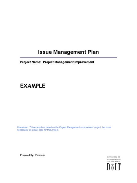 Issue Management Plan 的图像结果