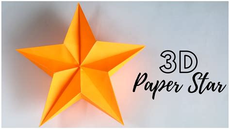 Image result for 3D Paper Star Tutorial