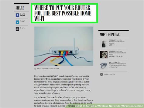 Image result for How to Set Up a Wireless Internet Connection