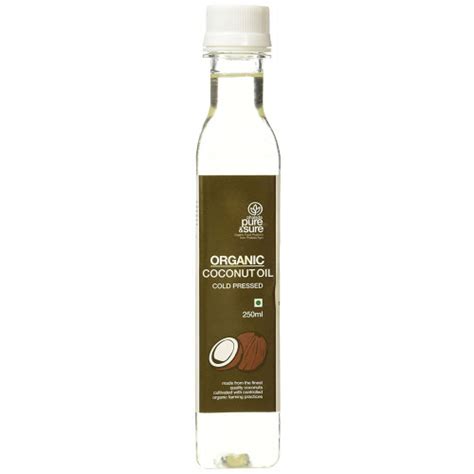 Pure & Sure Organic Coconut Oil 250 Ml : Buy Pure & Sure Organic ...