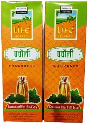 Darshan Life Patcholi Incense Sticks Agarbatti Natural Fragrance Pack ...