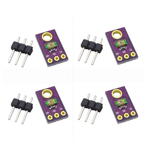 Comidox 4Pcs TEMT6000 Light Sensor Module Analog Light Intensity Module ...