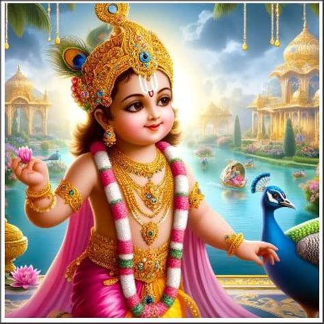 V2Hdecore Baby Krishna 3D & Hd Print Wall Poster for Pooja Room, Sport ...