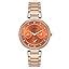 TIMEX Analog Watch for Women with Orange Round Dial & Rose Gold ...