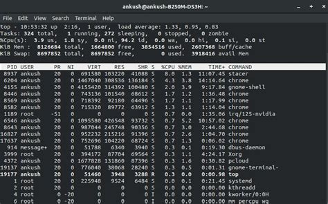 Image result for Linux Top Task Manager
