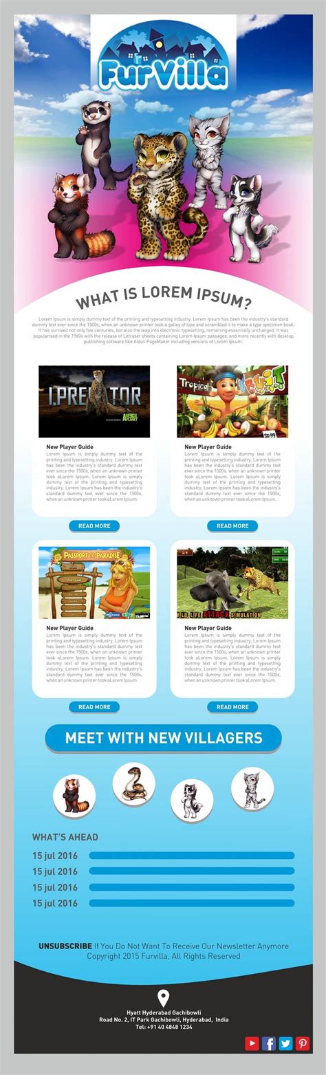 Entry #44 by Chandu87 for Design an email template for Game Newsletter ...
