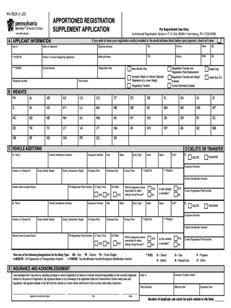 2020-2026 Form PA MV-552A Fill Online, Printable, Fillable, Blank ...