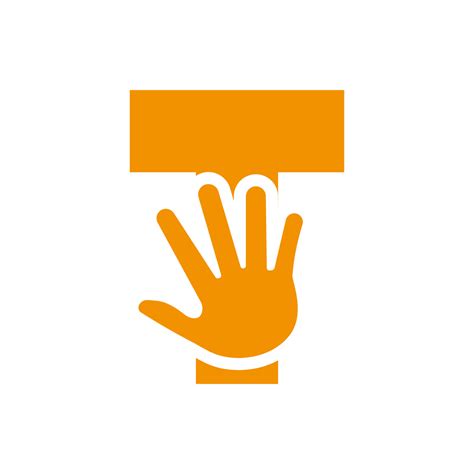 Letter T Hand. Emoji