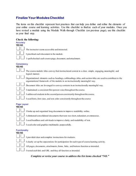 Image result for Course Review Checklist