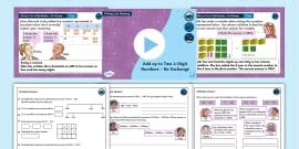 👉 Y4 DiM: Step 6 Subtract Two 4-Digit Numbers – One Exchange