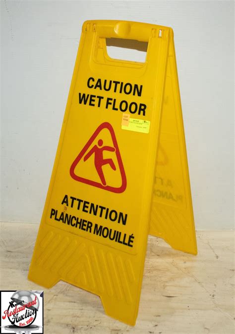 CAUTION WET FLOOR SIGN