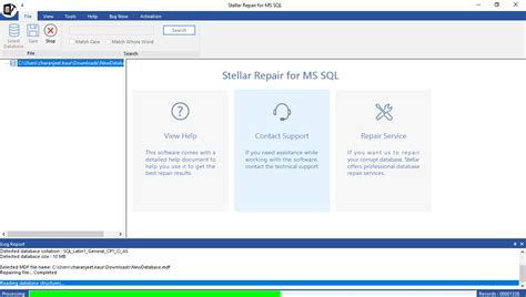How to repair corrupted SQL Database with Stellar MS SQL Repair?