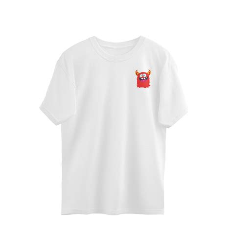 MONSTER OVERSIZE T-SHIRT Color Black Navy Blue Iris Lavender Baby Blue ...