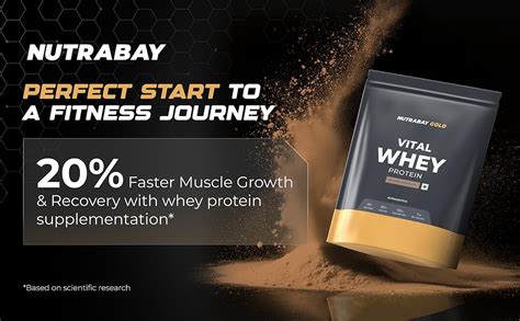 Nutrabay Gold Vital Whey Protein Powder for Beginners with Added ...