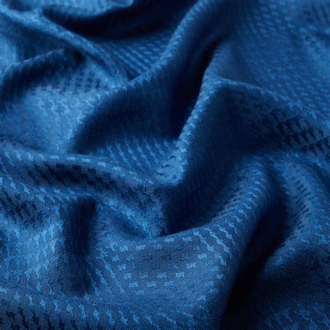 Deep Blue Wool Silk Scarf | Ipekevi