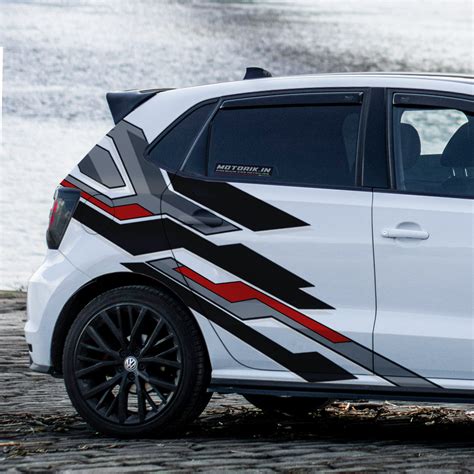 Hatchback Car Abstract Side Graphics for All Cars | Motorik Detailing