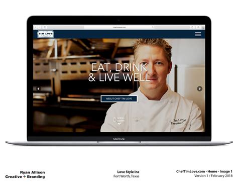 Chef Tim Love + Website | Ryan Allison Creative + Branding