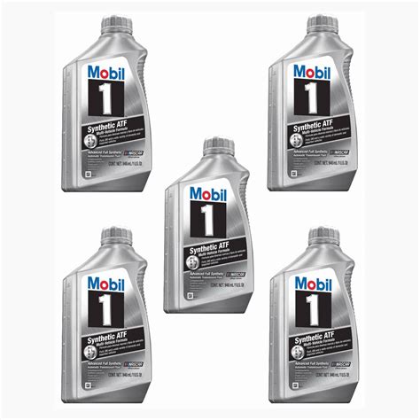 5 Quart/Liter Automatic Transmission Fluid MOBIL 1 Synthetic ATF MPN ...