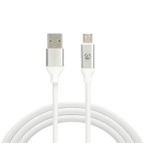 ARU ARA-22 1Mtr 2.4 Amp TPE Micro USB Charge & Sync Cable- White ...