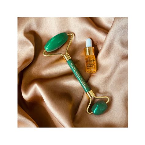 Natural Vibes Jade Roller & Massager for Face, Neck and Under eye with ...