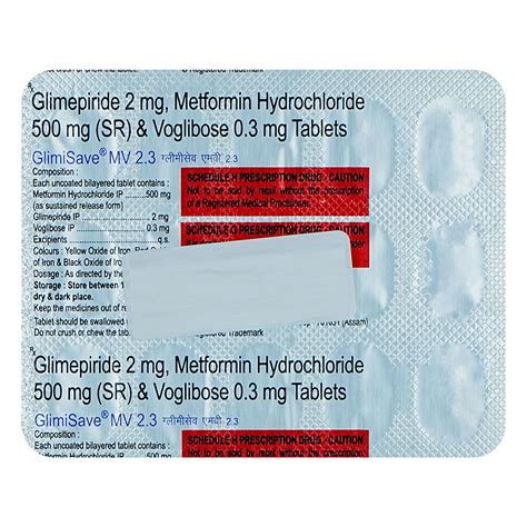 Glimisave MV 2.3 Tablet | Uses, Side Effects, Price | Apollo Pharmacy
