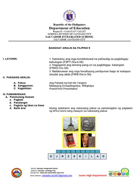 Image result for Lesson Plan for Cot Printable